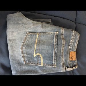American Eagle high cut skinny jeans 6 short